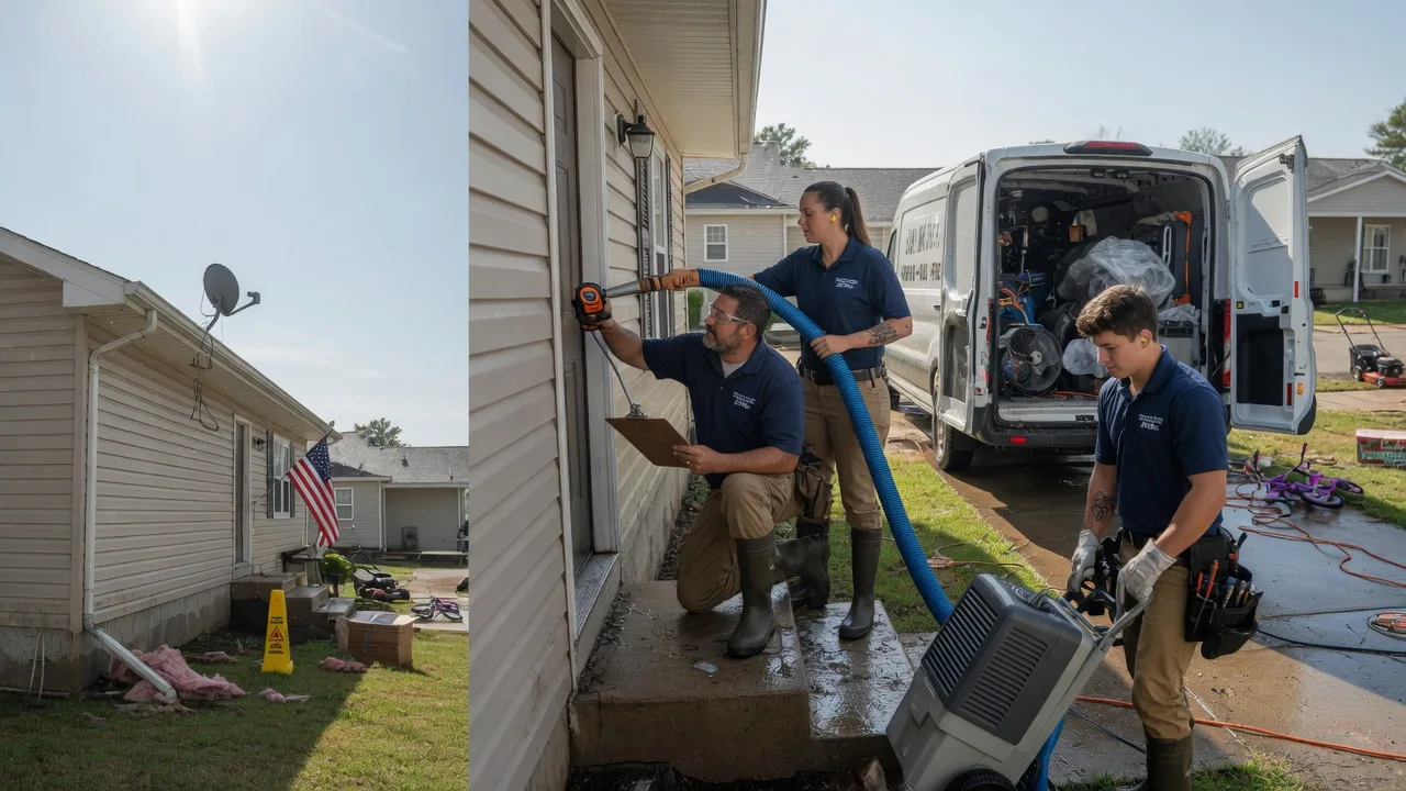 Ceiling Water Damage Restoration in Chandlersville, OH near me